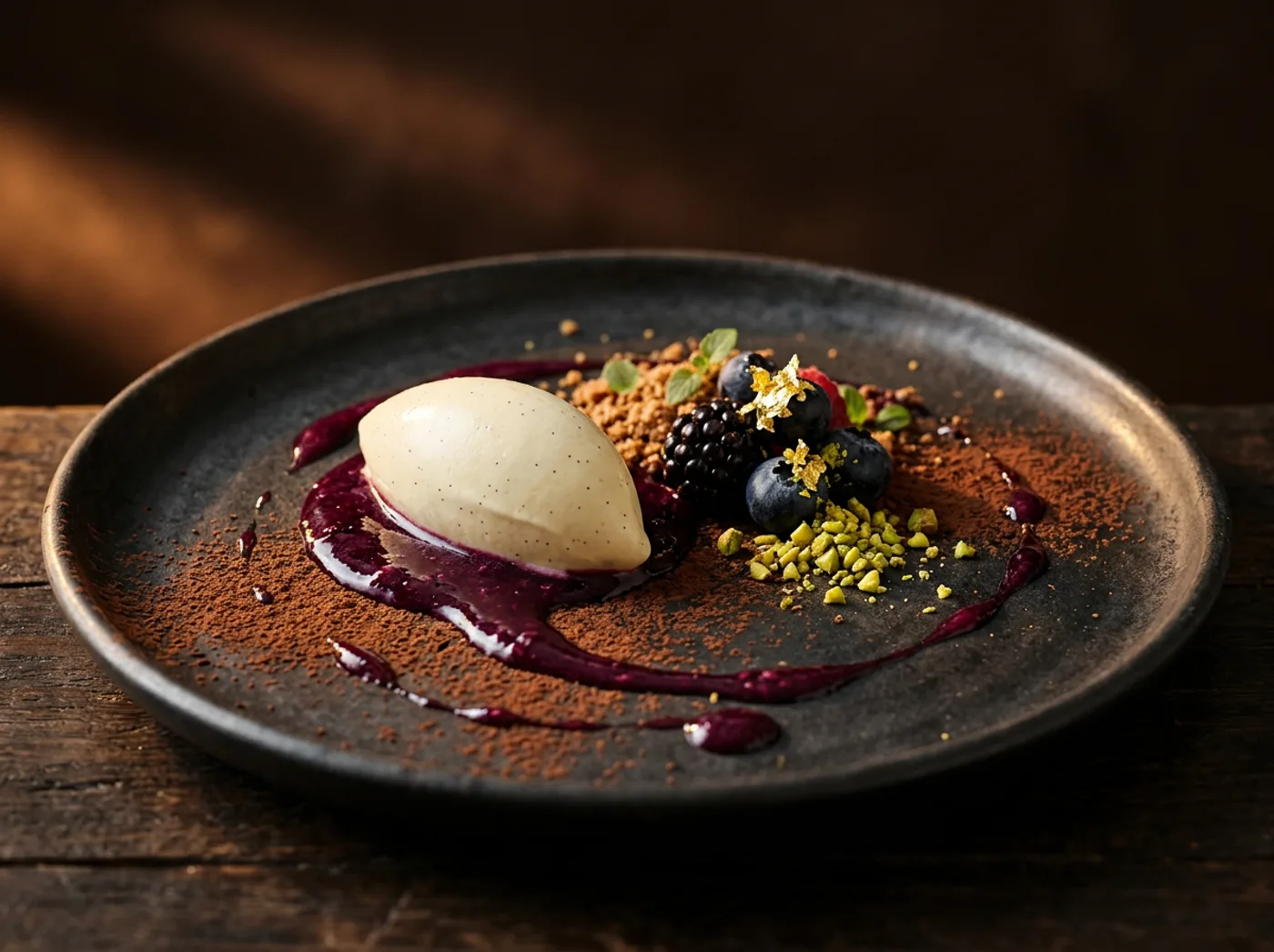 Plated dessert